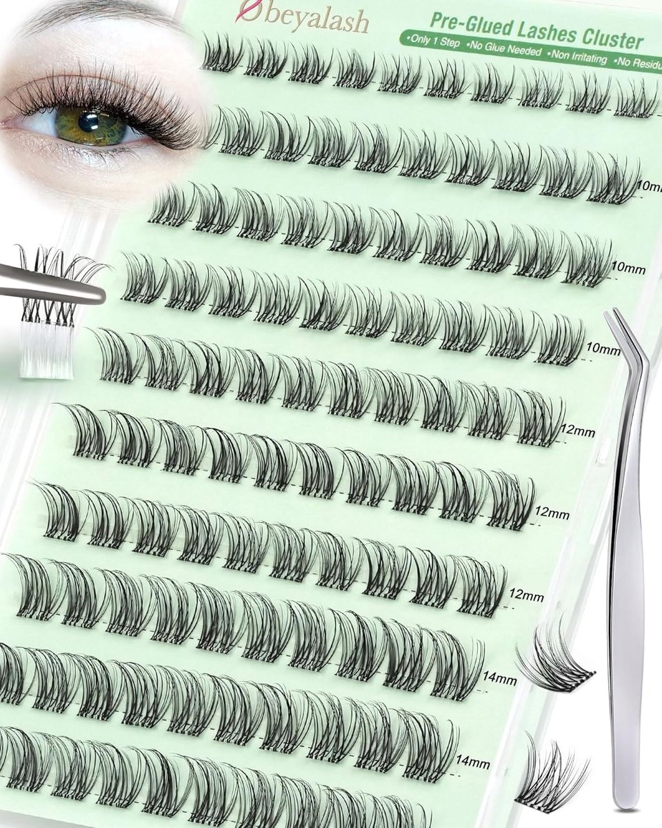Wimperclusters 8-14 mm - Voorgeplakte wimpers - Natuurlijke uitstraling - Eenvoudig aan te brengen - ShopVlot