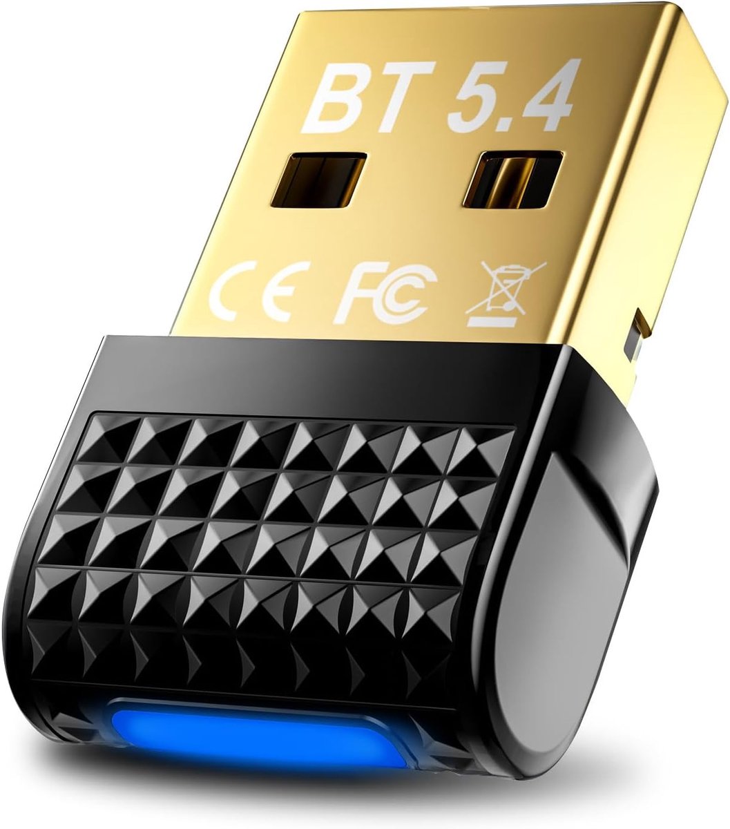 Bluetooth adapter PC - USB Bluetooth 5.4 dongle - plug & play - perfect voor headset en muis - ShopVlot