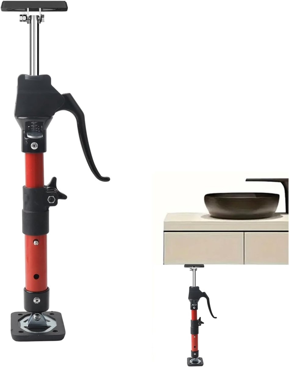 Ceiling support en montagebeugel - 40-60 cm telescopisch - 100 kg draagvermogen - ideale hulp bij keukenmontage - ShopVlot