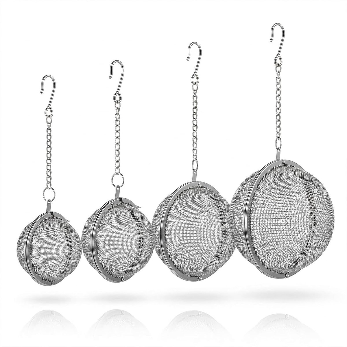 Spice Balls for Cooking, Spices, Tea Balls, Herb Sieve, Herb Ball for Cooking, for Spices, Tea, Loose Tea Balls - SnelShoppen