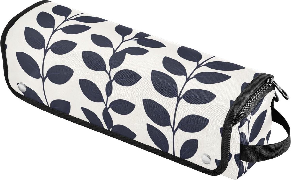 Reistas Stijltang - Hittebestendige Mat - Haarstyling Organiseren - 2-in-1 Ontwerp - 37 cm - Monochroom Blad