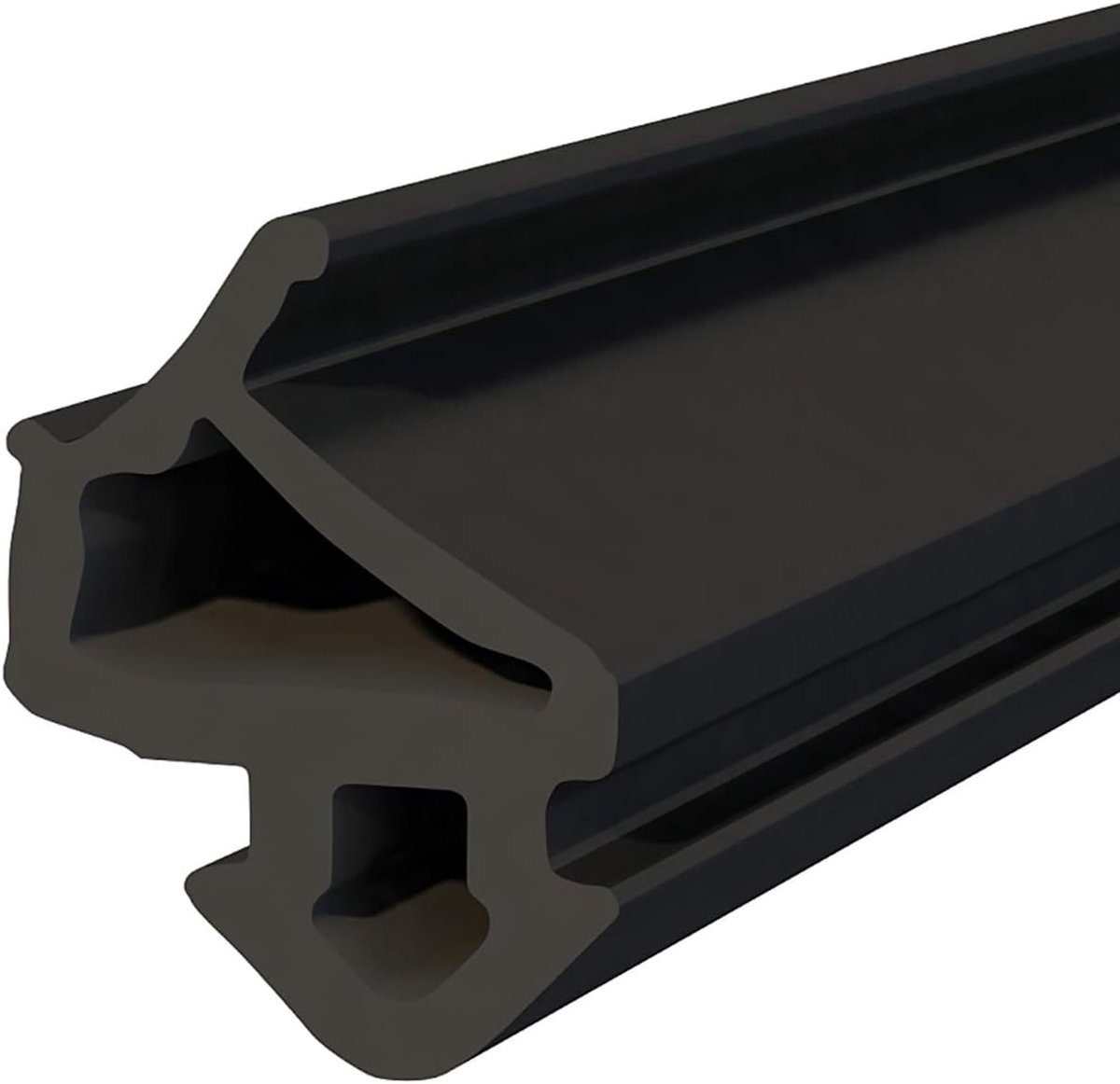 S-1127 VEKA raamafdichting, zwarter rubberen afdichtingstape, kunststof afdichtingen, aluminium profielafdichting, voor pvc ramen en deuren, 20 m
