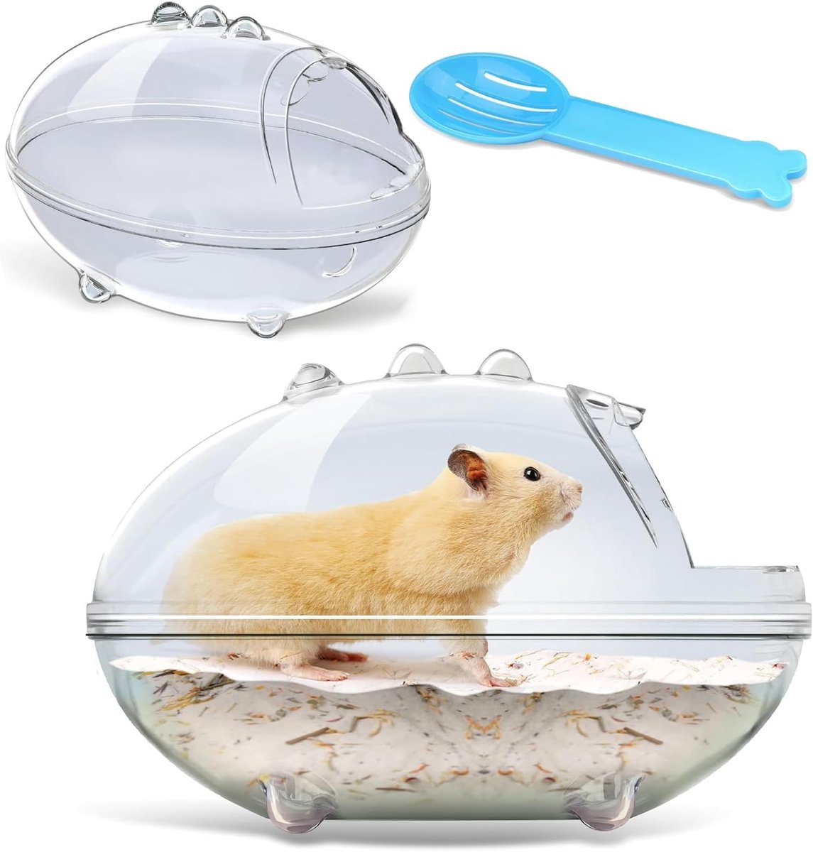 Hamsterzandbak, hamsterzand, badkamer, kunststof, klein, badkamer, zandbak, toilet, hamsterzandbak, transparant, voor gouden beren, gerbil