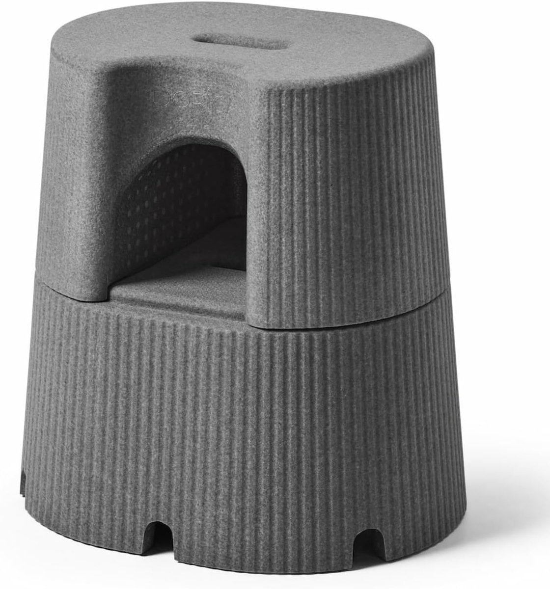byACRE Dorica Multifunctionele shocker, grijs, ultralicht (slechts 1,9 kg), waterafstotend en antislip, voor thuis, badkamer en tuin, robuust, recyclebaar en zelfdrogend, binnen en buiten