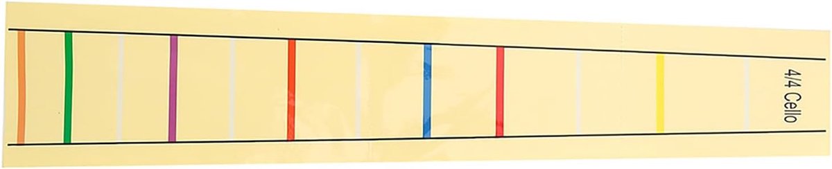 Cello Toets Cello Boog 3 4 Size Plastic Praktische Boardel Sticker Vinger Positioner Voor Cello Praktijk Beginners (4 4) (4/4)