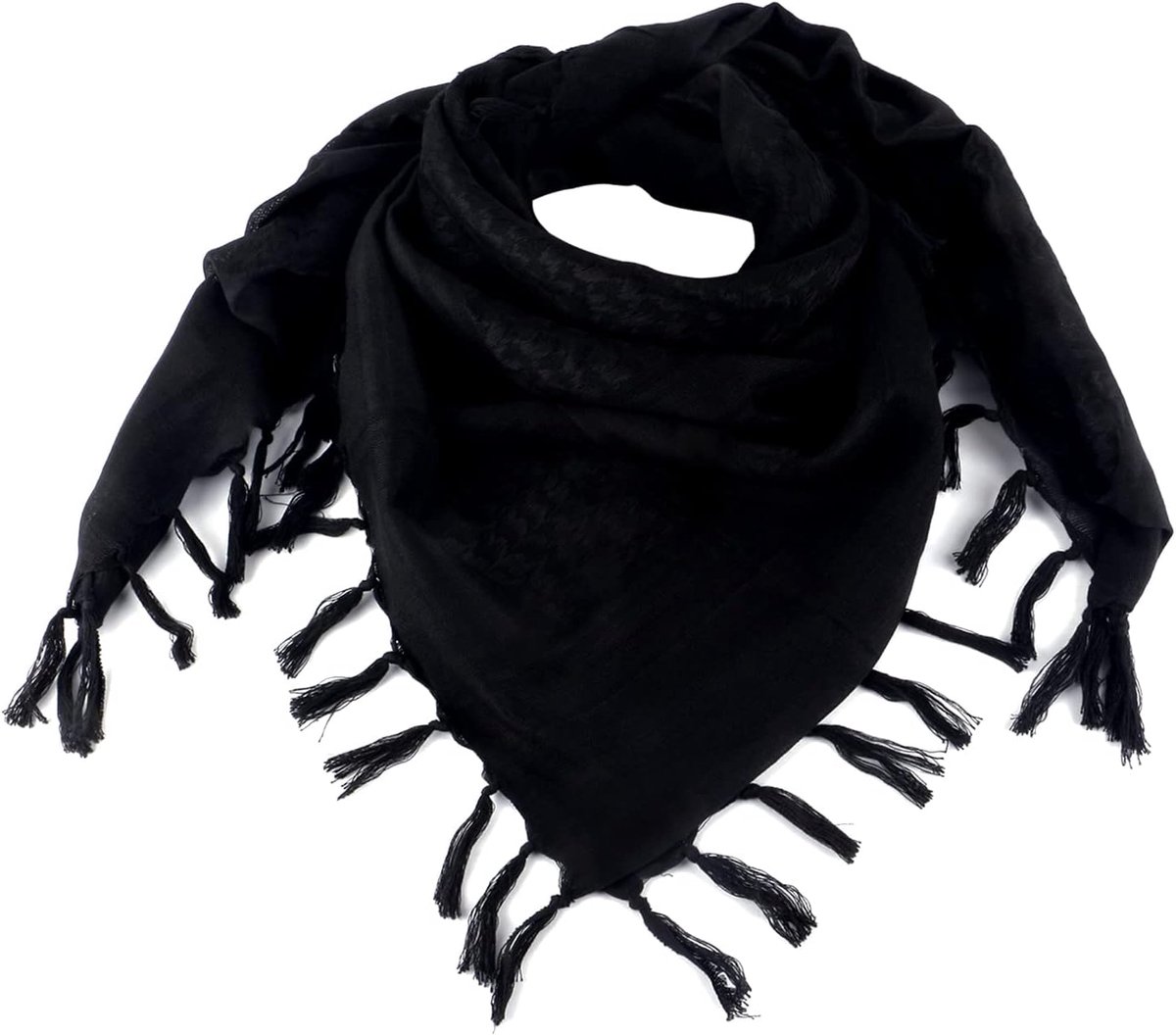 Woestijn Keffiyeh-sjaal, militaire sjaal, hoofdkraag, katoen, 109,2 x 109,2 cm, kleurrijke Arabische sjaal, mantel met kwastjes, voor mannen en vrouwen