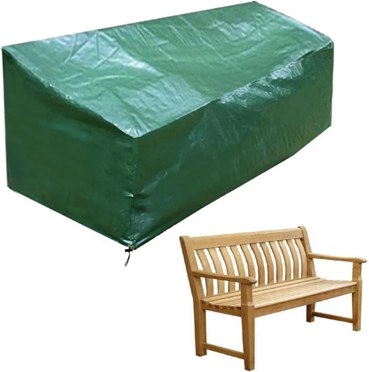 3-zits tuinbank hoes voor tuinbank waterdicht groen 163x66x63/89cm
