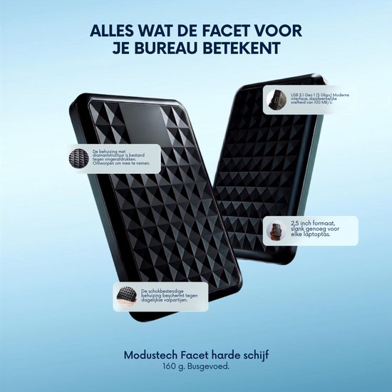ApexArte® Harde Schijf Extern - Draagbare - 120GB Opslag -Zwart van ApexArte — afbeelding 5