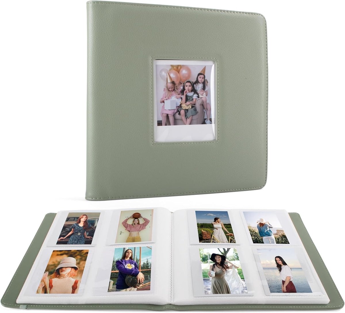 Photo Album met 288 Pockets voor Instax WIDE 400/WIDE EVO - PU Leren Album voor Polaroid en Instant Foto's, 4.25*3.4 Inch Film Collectie en Souvenir Album