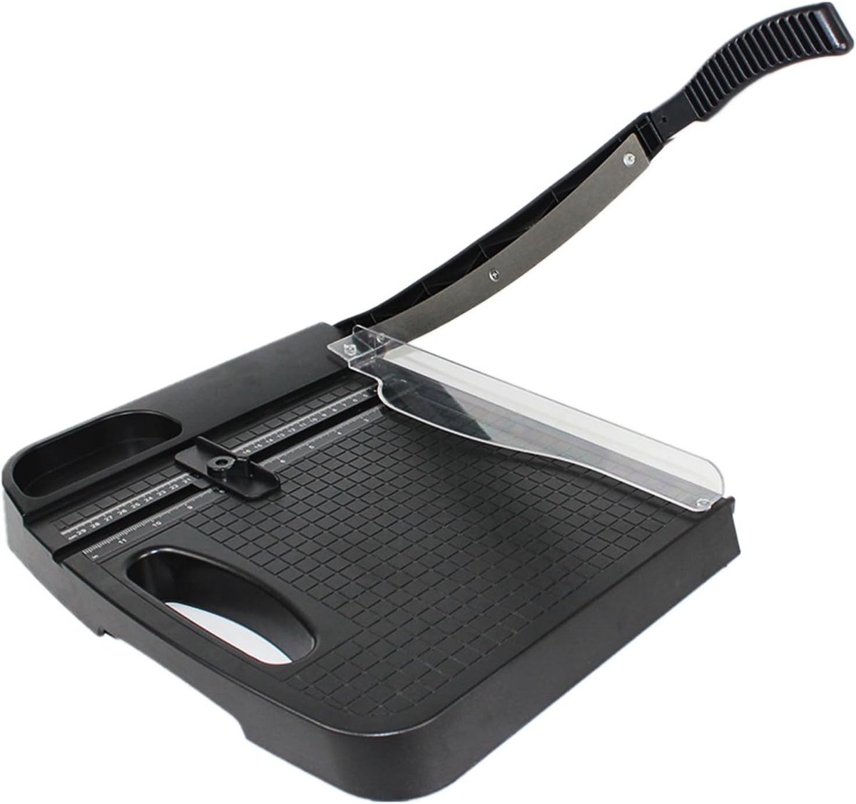 Professionele A4 Papier Snijmachine met 12 Inch Guillotine, Geschikt voor 12 Vellen, Ideaal voor Foto's, Knutselen en Labels met Meetlat en Robuuste Constructie
