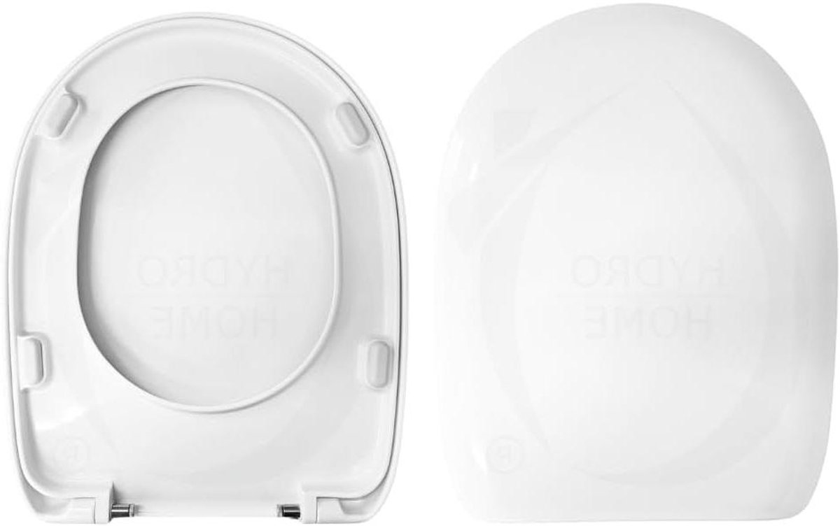 Toiletbril - WC-zitting - Badkamer renovatie - Roestvrijstalen scharnieren - Ovaal - Wit