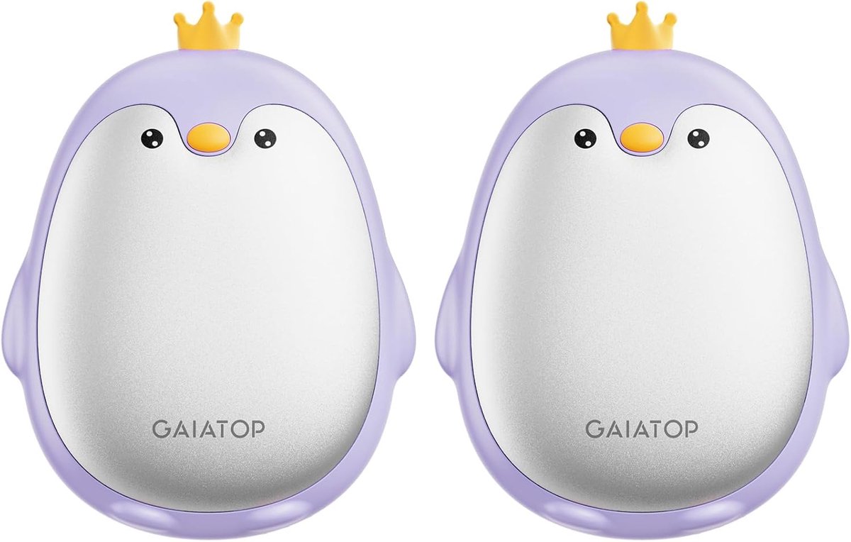 SnelShoppen - Gaiatop Elektrische Handwarmers Set van 2 - Draagbare Zakwarmers met 3 Verwarmingsmodi - Magnetisch, Herbruikbaar, Perfect voor Outdoor,