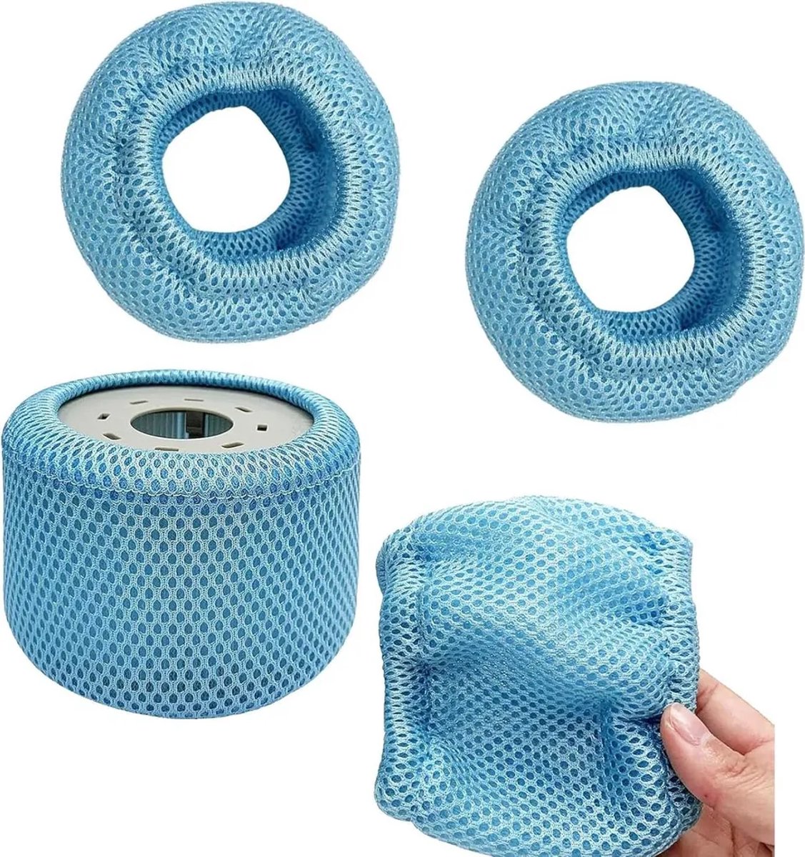 Vier filterpatroondeksels, beschermende gaasdeksels, skimmers en zwembadaccessoires Geschikt voor MSpa-jacuzzi's; gemakkelijk te onderhouden.