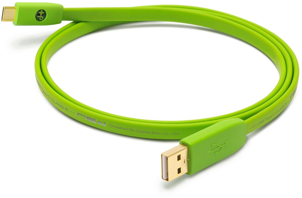 SnelShoppen - USB 2.0 Kabel A naar C - 1 meter - Snelle en Duurzame Digitale Kabel voor DJ's, Muzikanten en Producenten - Groen - Ideaal voor Feest, S