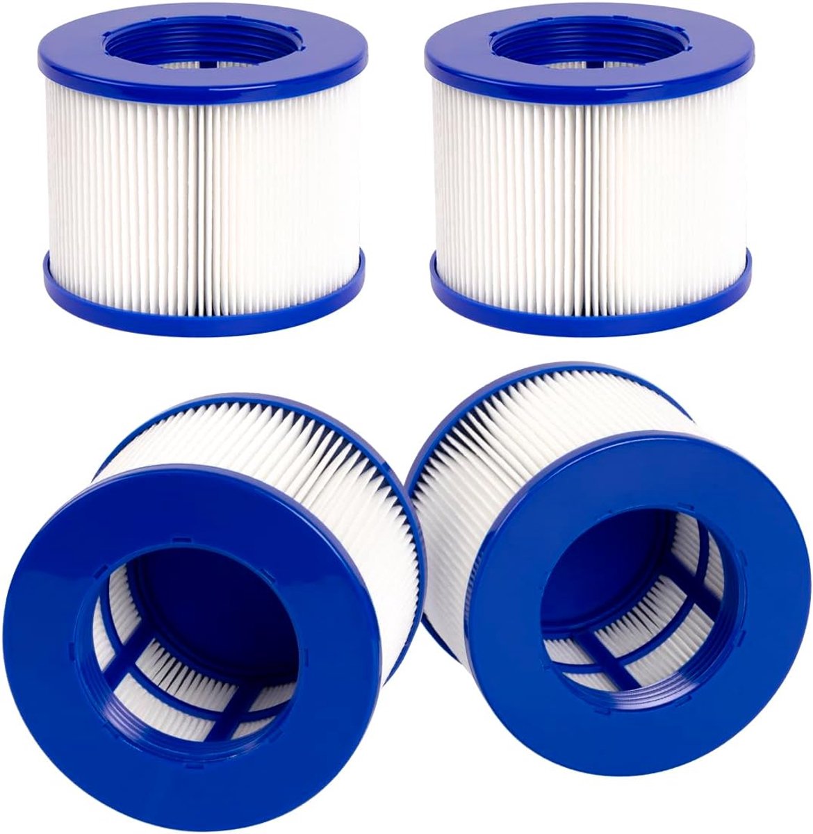 SnelShoppen - 4 STKS Type VI Filter Spa Filter Cartridge Voor GYMAX SPA - Hoogwaardige Waterfilter, Compatibel, Ideaal Voor Spa, Jacuzzi, Wellness, 4