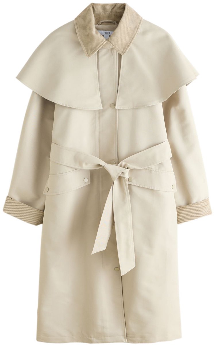 Next - Dames - Cape trenchcoat - Crème