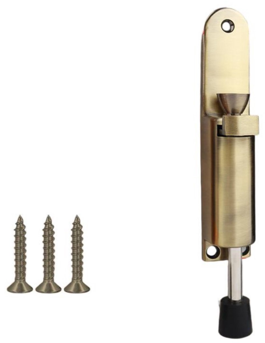 Deurstopper - 15 cm - Deurgrendel - Voetgrendel - Vloergrendel - Veervloergrendel - Positionerende deurstopper - Deurvoethouder - Antislip en duurzaam - Deurvoethouder - Gebruikt om de deur te beveiligen en open te houden - Verticale stop