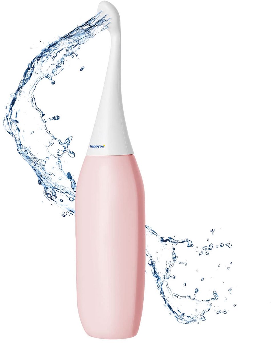 SnelShoppen - Die originele billendouche in het roze | Easy-Bidet 2.0 vervangt vochtige doekjes en WC-douche | Mobiel reis bidet met reistas | Intieme