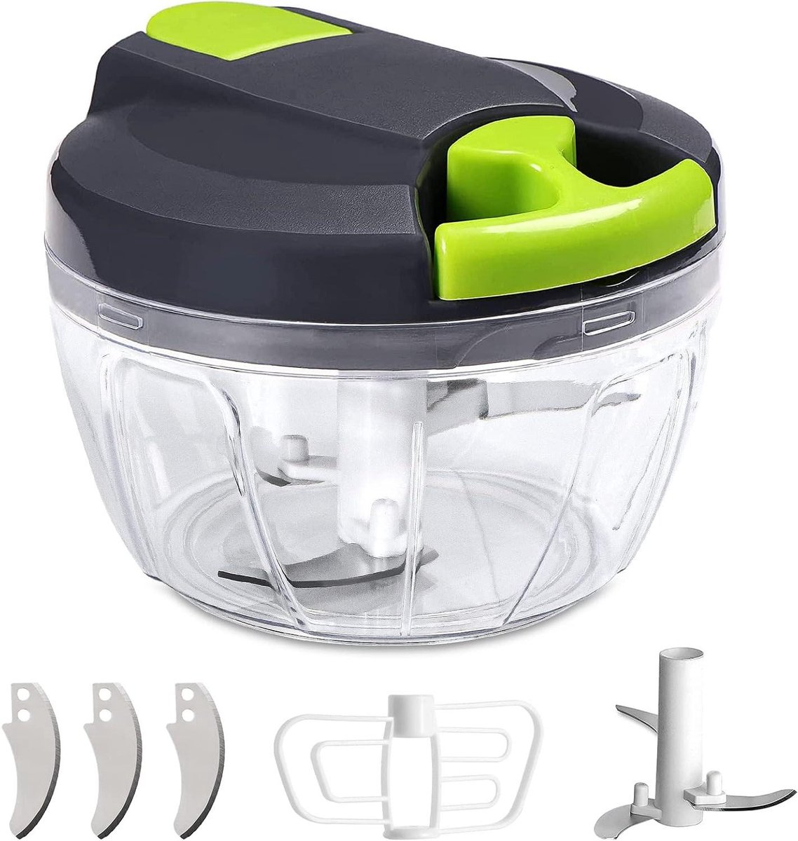 Mini Hakmachine - Groente Snijder - Keuken Assistent - Handmatige Pulley - 520ml Capaciteit - Groen