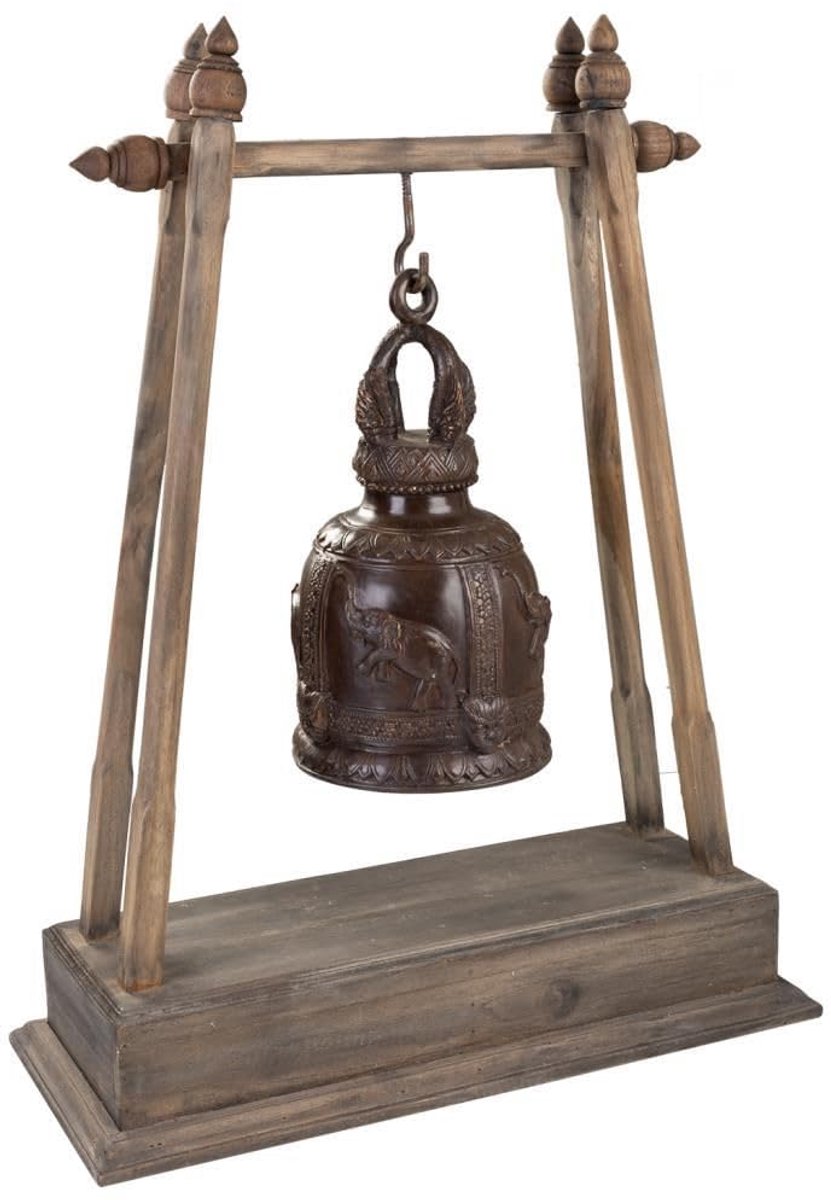 SnelShoppen - Klok met Originele Thaise Ontwerpen, Unieke Wandklok, Handgemaakt Hout, Decoratief Voor Thuis, Kantoor, Feest, Modern Design, 30 cm, Kle