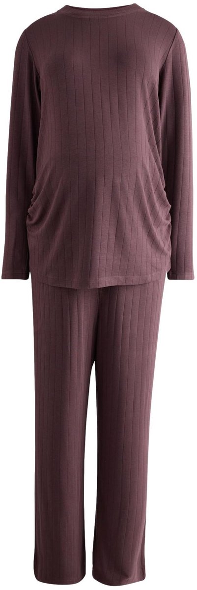 Next Dames - Zwangerschapspyjama van jersey met lange mouwen - Bruin Chocolate Brown