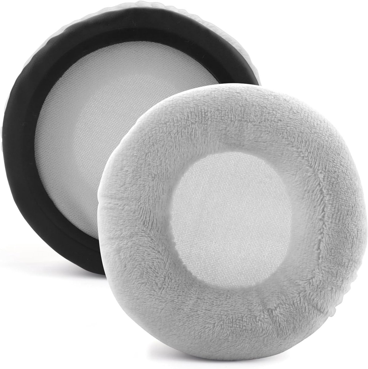 Verwisselbare 100mm Oorkussens van Velvet voor Grote Hoofdtelefoons - Rond Geheugenfoam Oorkussens, Geschikt voor Diverse Merken zoals Beyerdynamic, Sennheiser en Sony