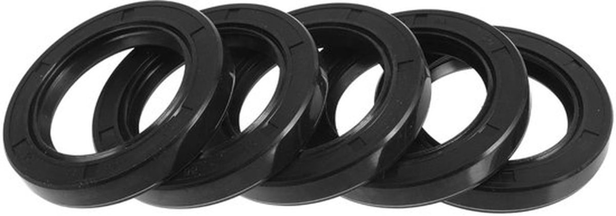Dubbele Lip Olieafdichting met Roterende Veerstalen Afdichtingsring 44x65x10mm - Rubber NBR voor Hoge Druk, 5 Stuks, Duurzaam en Betrouwbaar