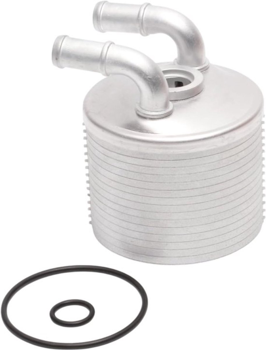 Motoroliekoeler voor Peugeot 5008 2010 - Transmissie Oliekoeler met O-ring Afdichtingen, Aluminium Zilver, 1 Set voor Betrouwbare Koeling en Prestaties
