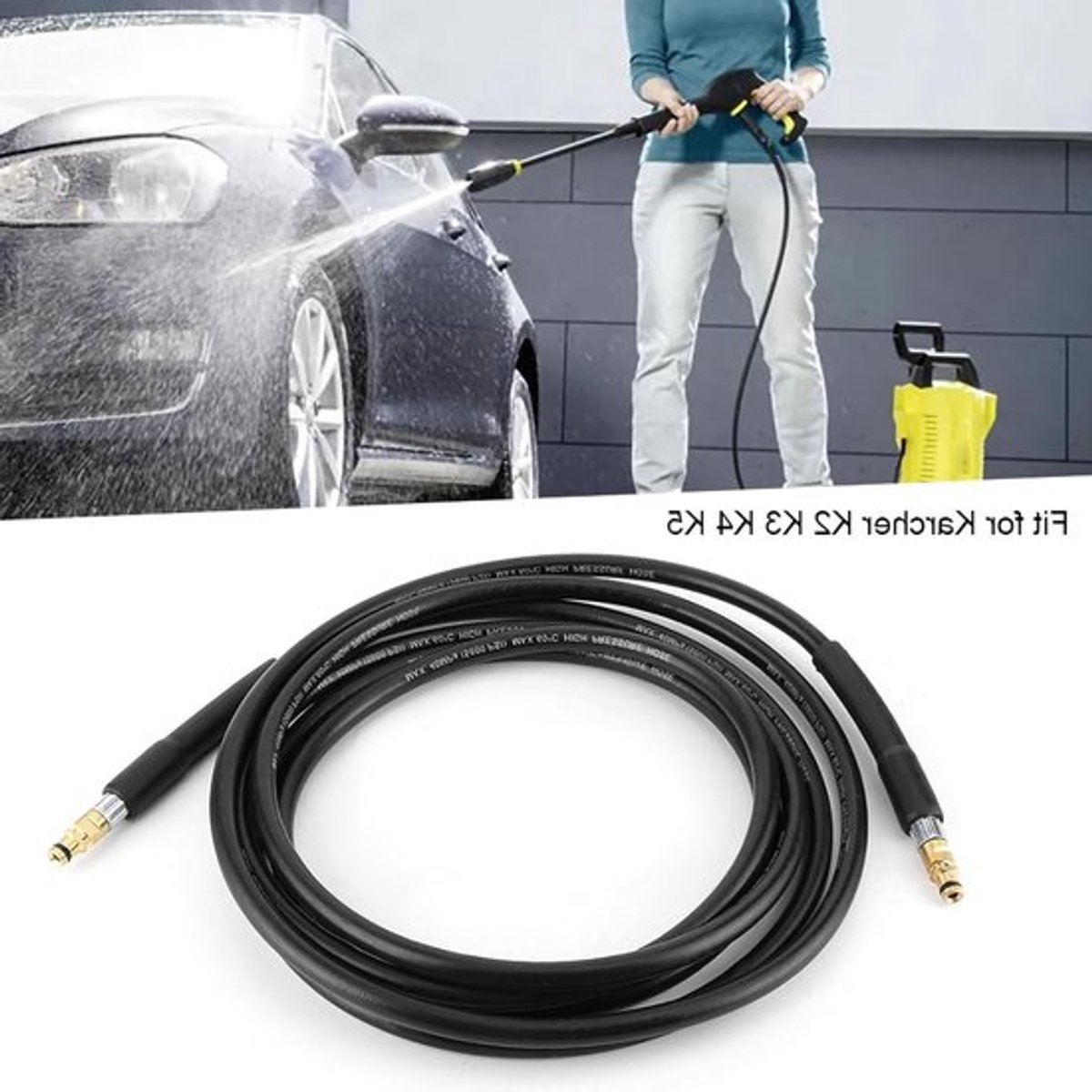 Hogedrukreiniger Accessoires voor Auto- en Tuinreiniging, Vervangende Slang tot 8 Meter, Geschikt voor K2 K3 K4 K5 Modellen