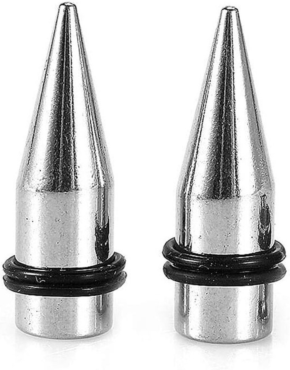 Oorbellen Stretch Kit met RVS Expander Cones en Tunnels voor Oorstretching en Piercing
