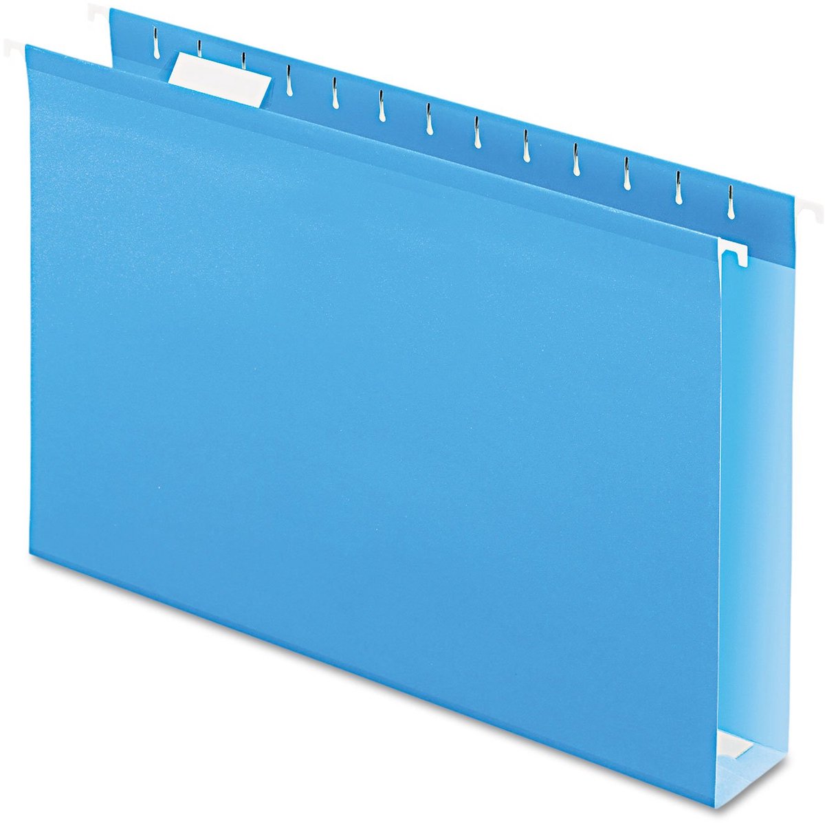 Extra Capaciteit Versterkte Hangmappen voor Wettelijke Mappen, 2" Uitbreiding, Blauw, 25 Stuks per Doos