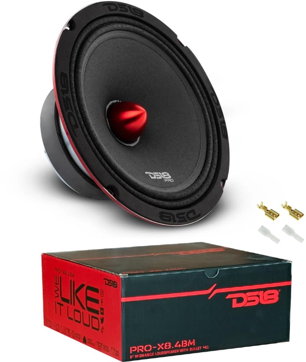 SnelShoppen - KIT SET VOOR DS 18 PRO-X8.4BM Midrange Speaker 20 cm 8 inch 275 Watt RMS 550 Watt Max 4 Ohm 96 dB Voor Auto Inclusief Bevestigingsmateri