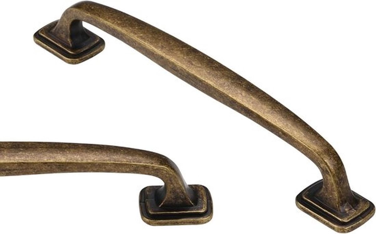 Vintage Meubelgrepen 96mm - Antieke Kastgrepen van Zinklegering voor Keuken en Meubels, Retro Handgrepen voor Bruine Keukenkasten