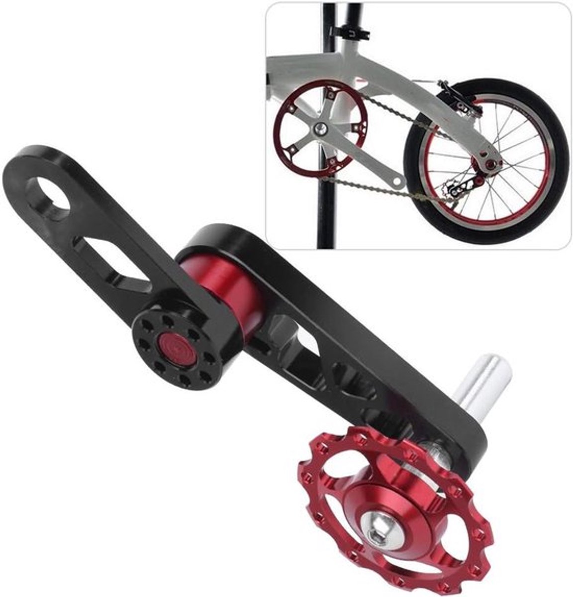 Fietsketting Spanner van Aluminium Legt de Spanning Vast voor Vouwfiets Achterderailleur