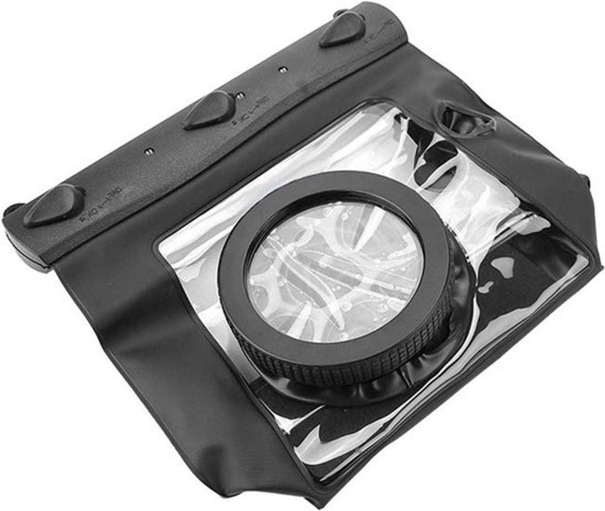 Onderwater DSLR Camera Waterdichte Behuizing, 20m Universele Duikcase voor Fotografie, Ideaal voor Wateractiviteiten en Duiken, Volledig Afgesloten Camera Duiktas in Zwart