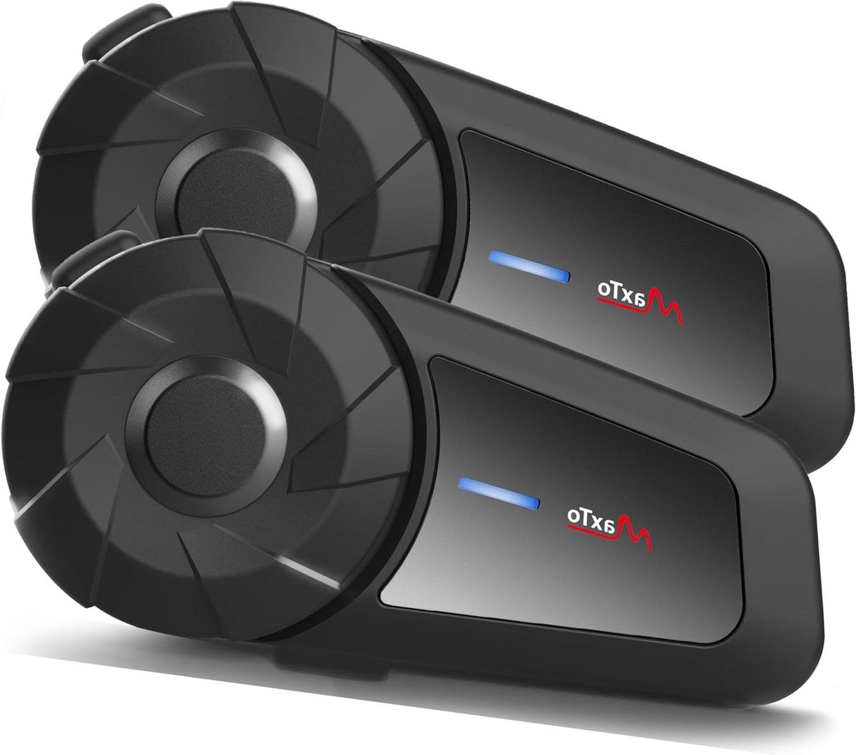 Motorhelm Communicatie - Motor headset - Motorrijders Bellen - 800M Intercom Bereik - 2 Stuks - Zwart