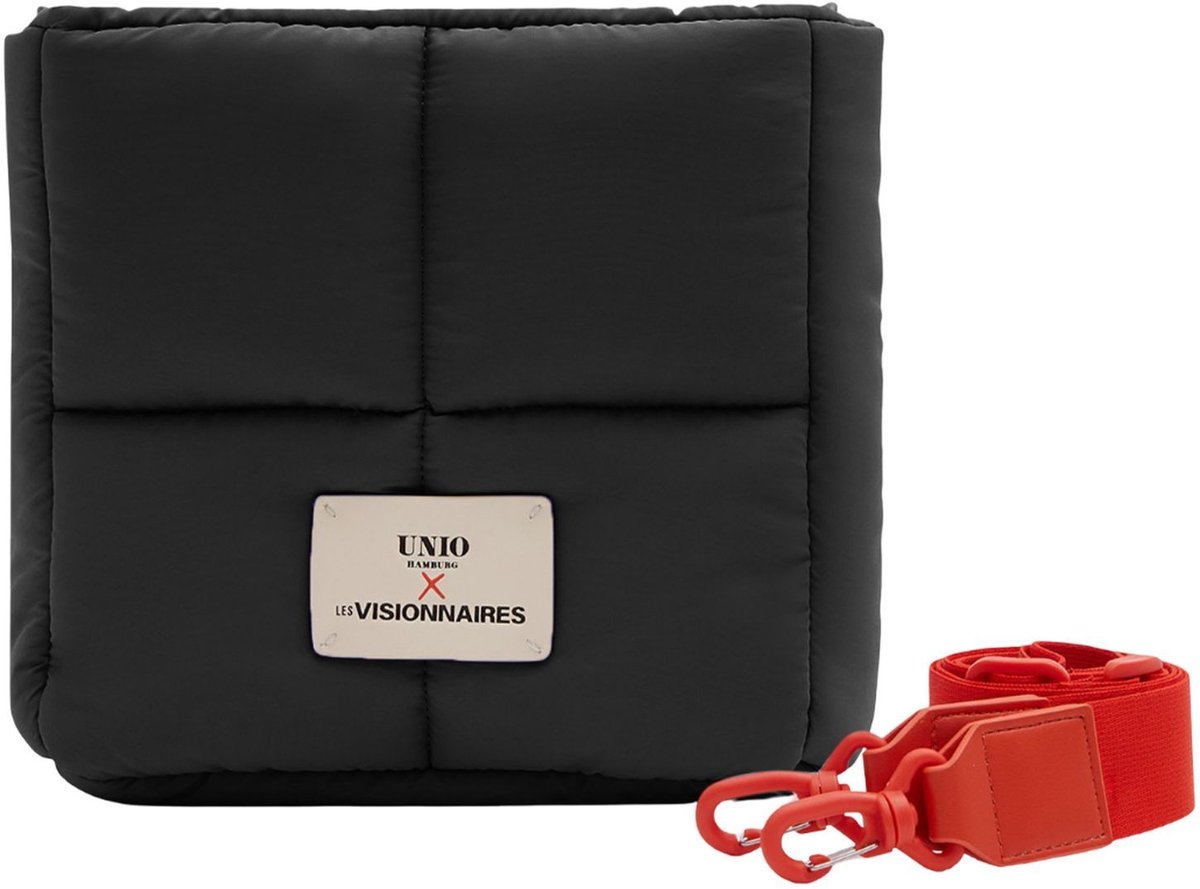 Unio Hamburg x Les Visionnaires schoudertas Puffy Unio Miyu Black zwart