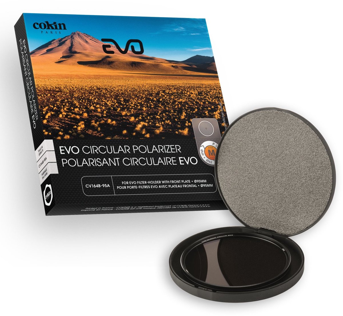 SnelShoppen - Polarisatiefilter C-PL Evo 95 mm voor EVO-filterhouder, M/optiek met 95 mm schroefdraad, Zwart - Perfect voor Natuurfotografie, Landscha