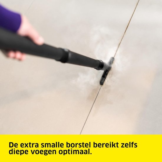 Voegenborstel XXL - Tegelreiniger - Hygiënische reiniging - Flexibel scharnier - Groot oppervlak - Zwart — afbeelding 5