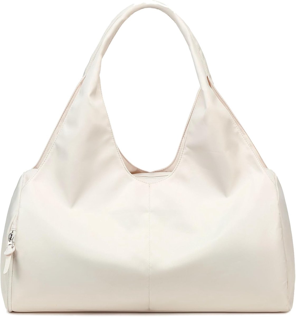 Sporttas voor mannen en vrouwen - met schoen- en natvakscompartiment - beige - ideaal voor de gym - SnelShoppen