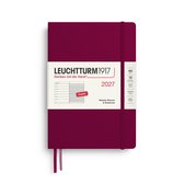 Leuchtturm1917 - 2027 Weekly Planner & Notebook - Medium - port red - hardcover