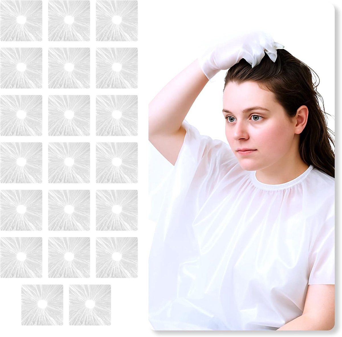 Verwisselbare Haarcapes voor Kappers en Thuisgebruik - 100 x 100 cm - 20 Stuks voor Knippen, Kleur en Shampoo