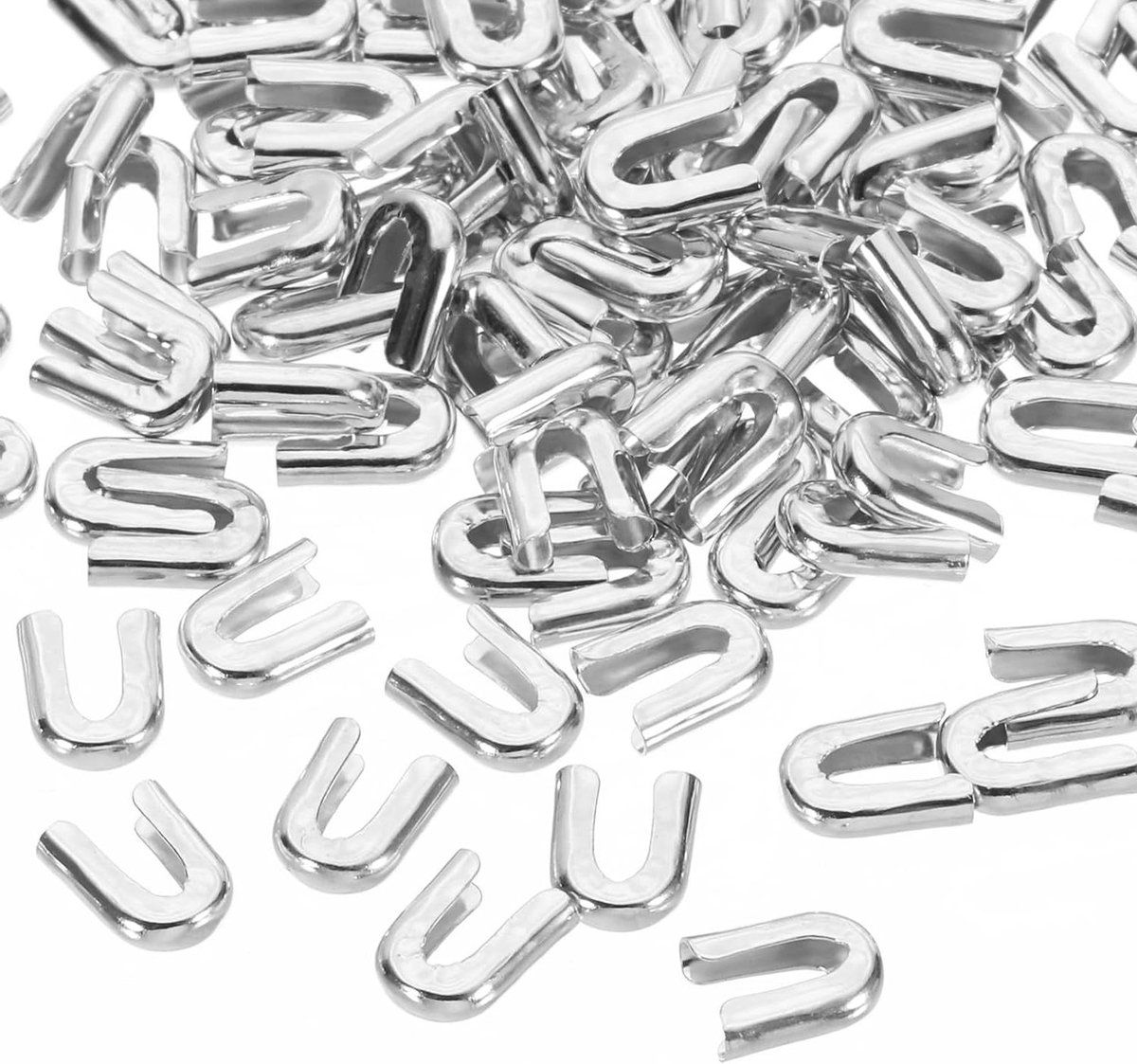 Naaiuitbening Tips - Korset Accessoires - Kleding Versterken - Roestbestendig Staal - 100 Stuks - Zilverkleurig