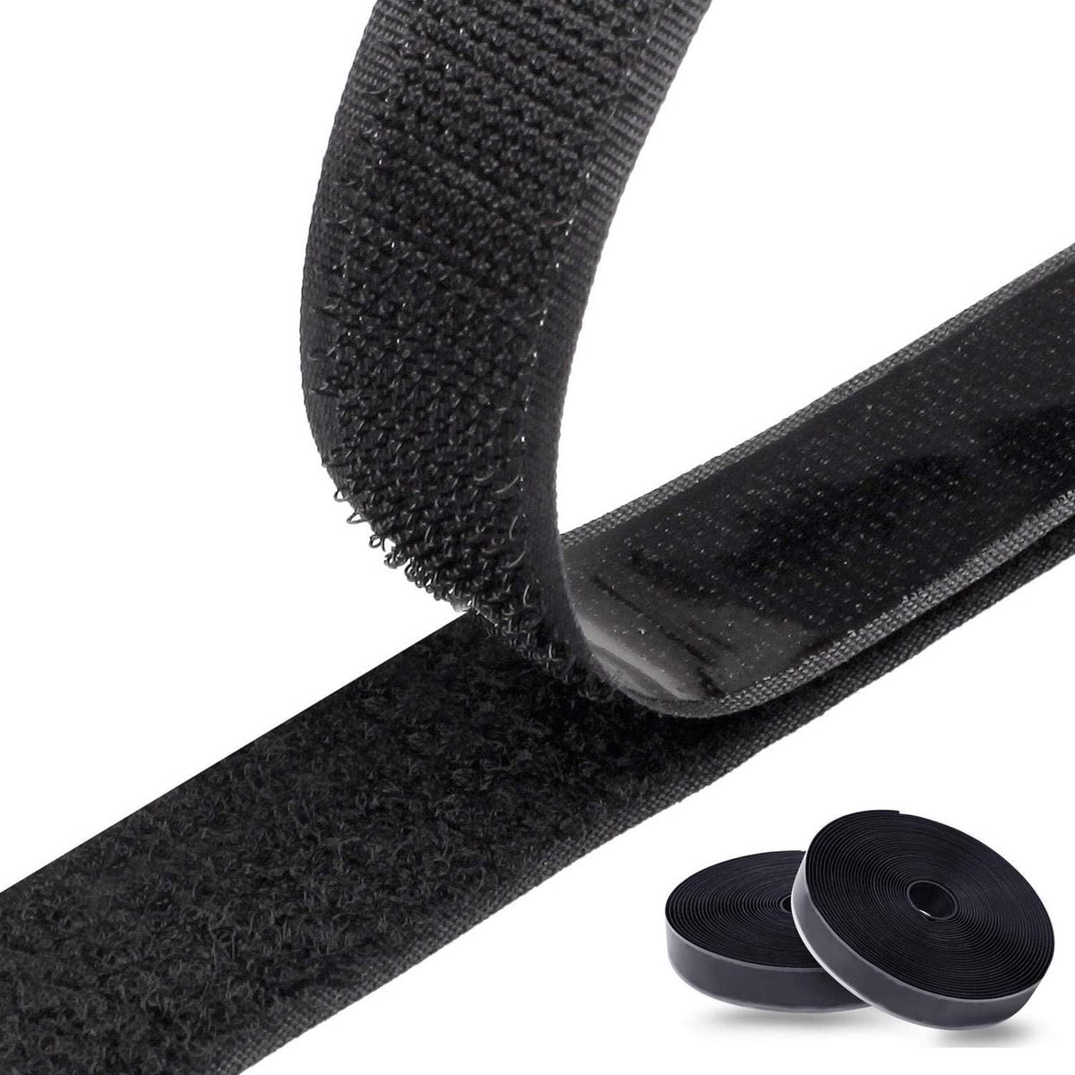 Extra sterke dubbelzijdige tape van 8M, 20 mm breed, zwart - Ideaal voor bevestigen en plakken in huis en kantoor
