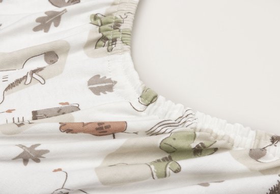 Jollein Wickelauflagenbezug Jersey 50x70cm - Barn Buddies — afbeelding 2