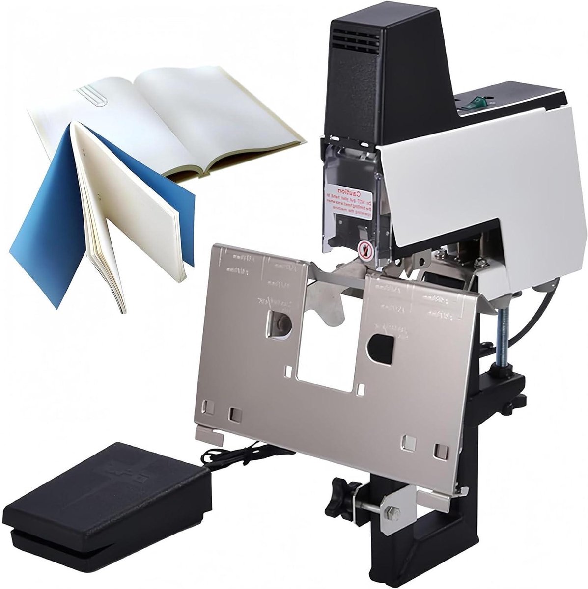 Elektrische Nietmachine - Automatische Binder - Documenten Binden - Heavy-Duty Metaal - 2-40 Vellen - Zwart