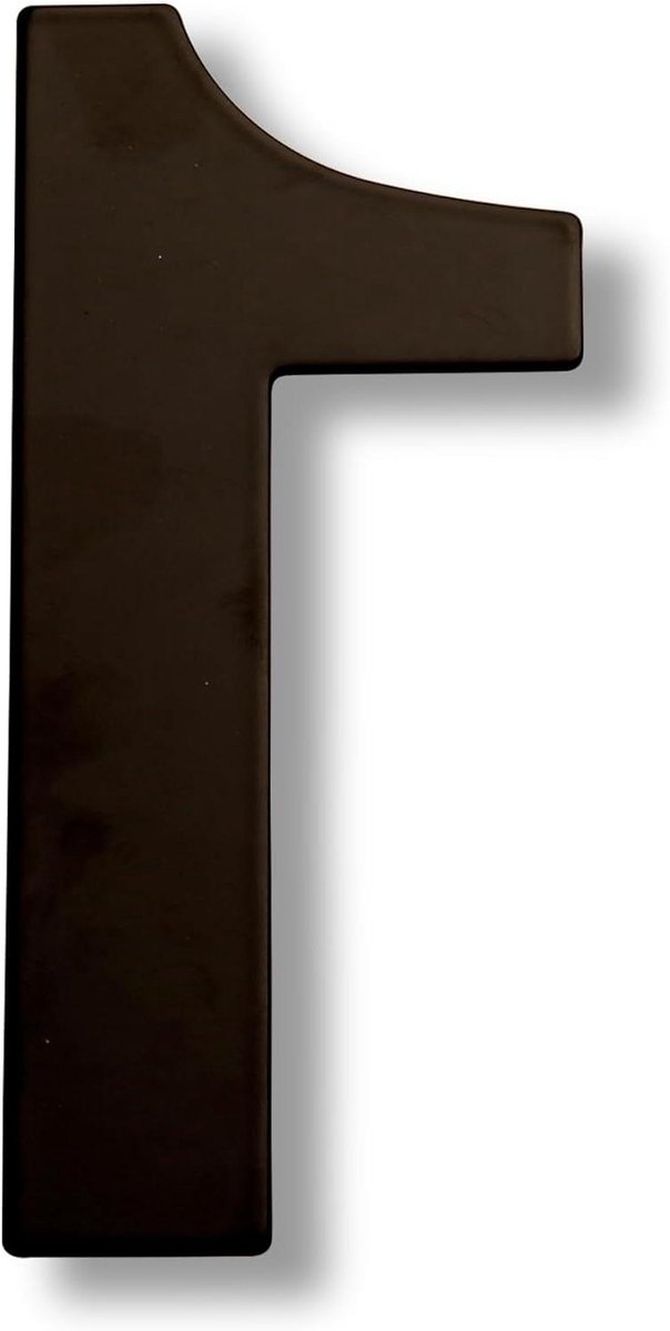 Huisnummer - Deurnummer Adresbord - Huis Identificatie - Roestvrij Staal - 15cm - Zwart