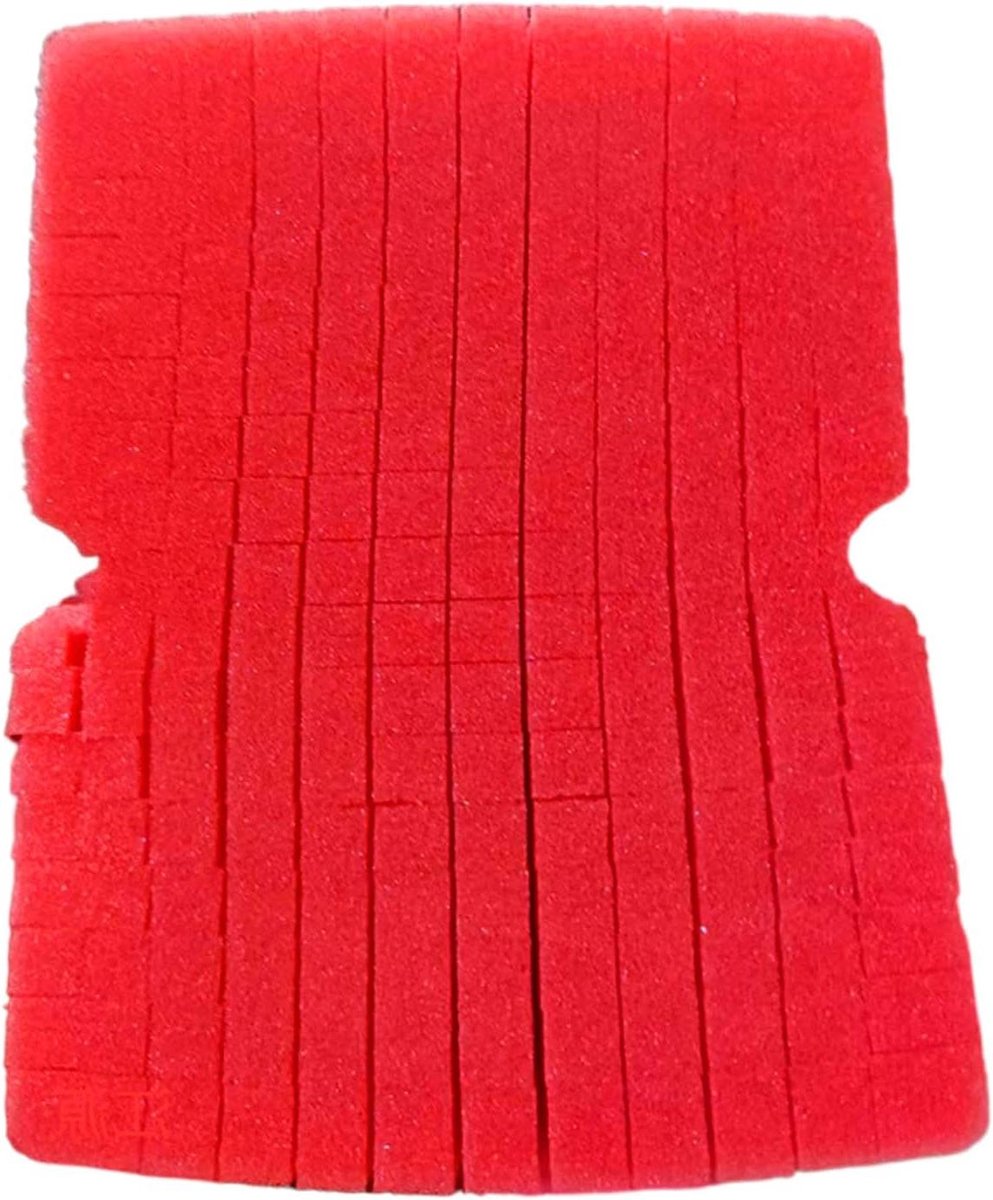 Auto reinigingsspons - Was spons - Voertuig poetsen - Krasvrij schrobben - 1 stuk - Rood