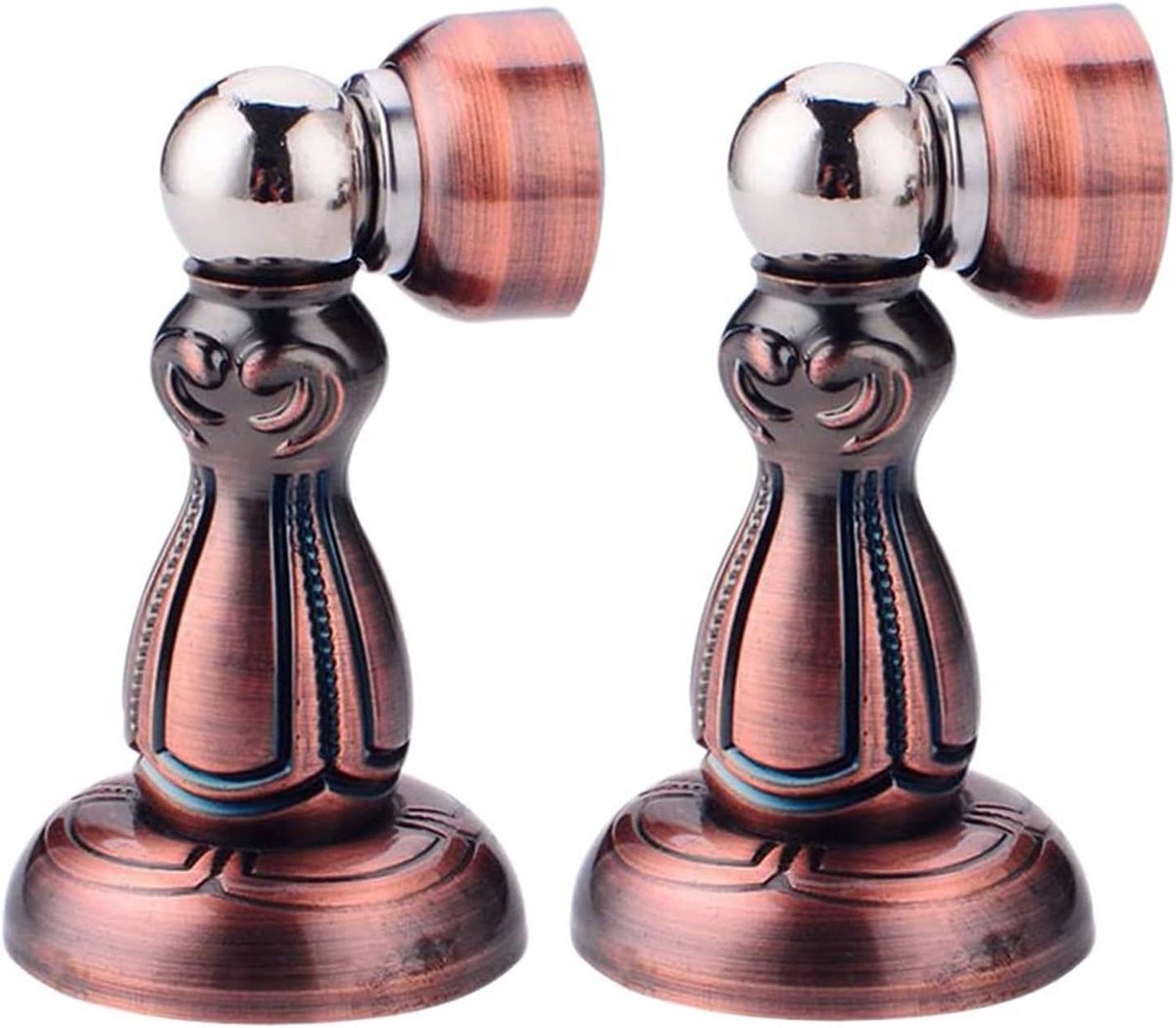 Magnetische Deurstopper - Deurvastzetter - Deuren Open Houden - Sterke Magneet - 2 Stuks - Metaal