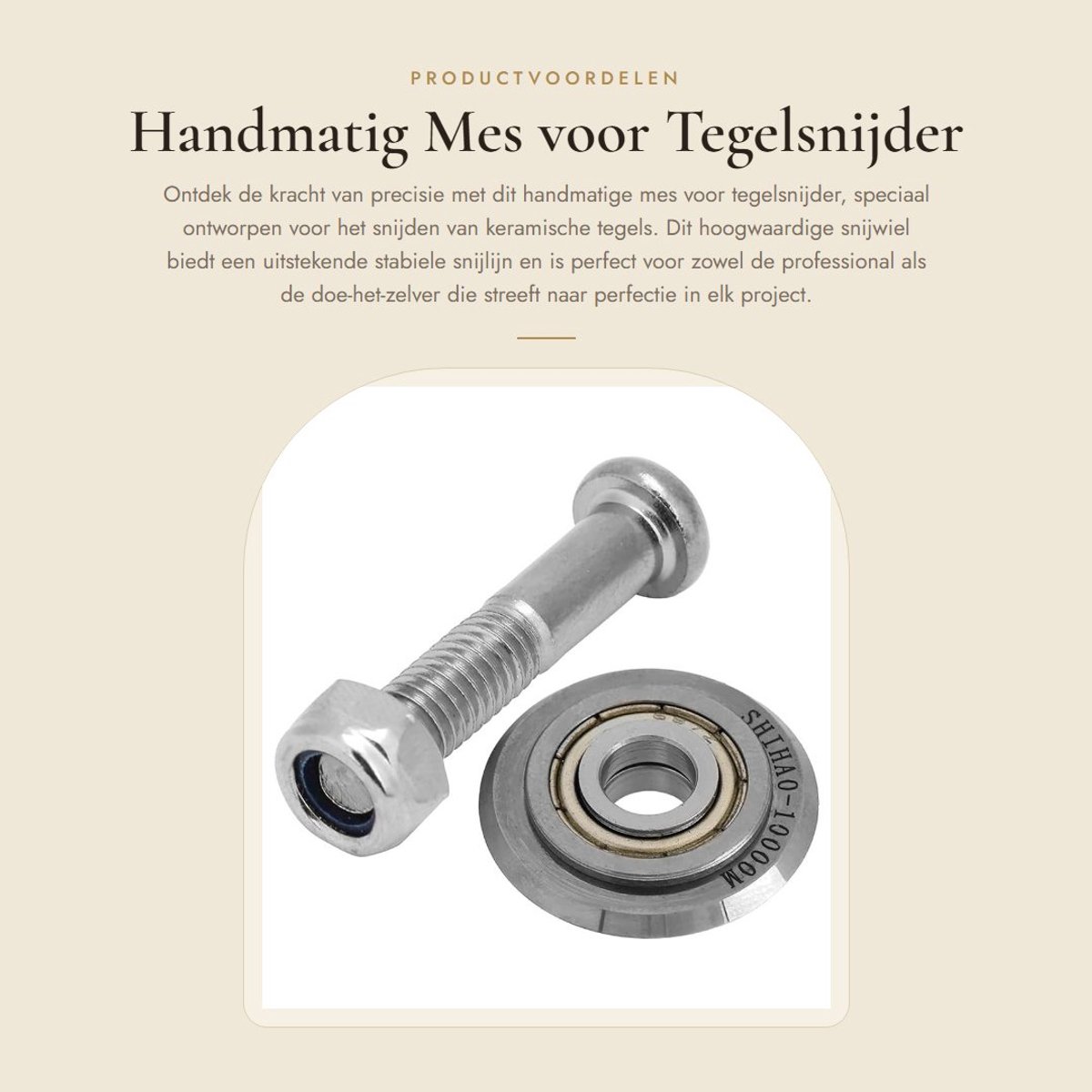 Dailygoods- Tegelsnijder Handmatig - Snijwiel Metaallegering - Snijblad Snel en Nauwkeurig - Duurzaam en Sterk - Pakketgrootte 11x7x1 cm - Lange Levensduur - Snijmes